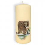 Dekorativna svečka valj SLON VV z motivom slončka